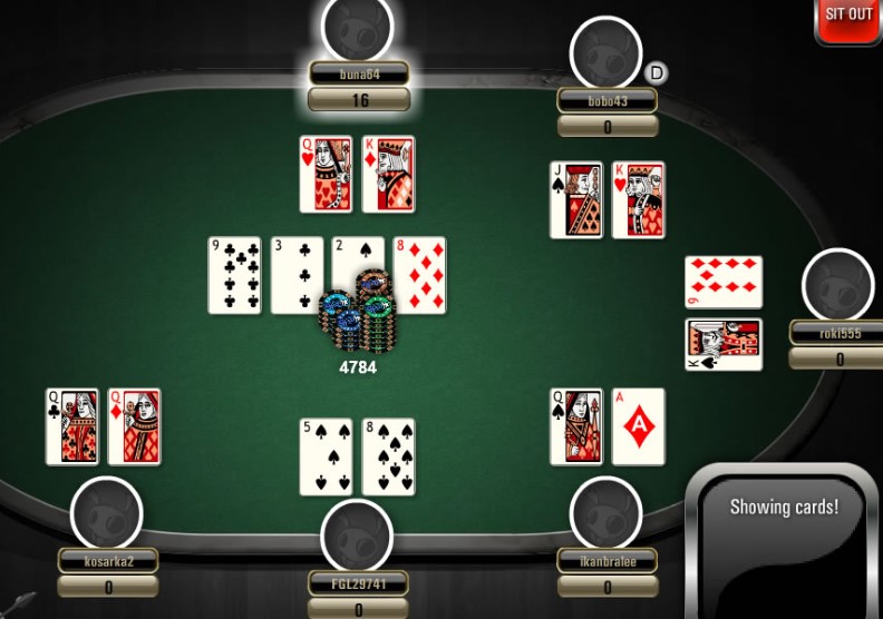 Tombol-tombol Permainan Poker