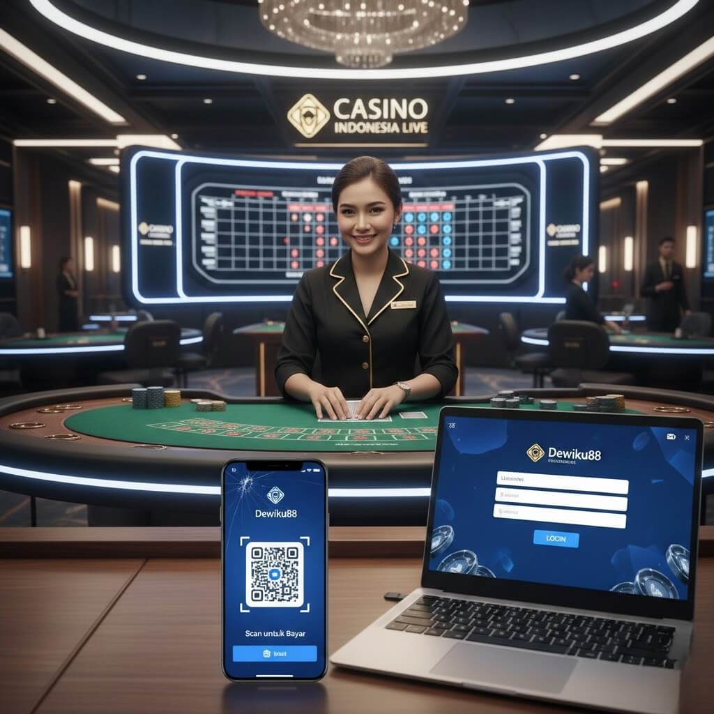 Live casino online dengan dealer asli dan sistem Dewiku88 Login aman menggunakan deposit QRIS tercepat
